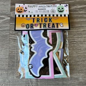 2 Piece Trick or Treat Cute Halloween Banners